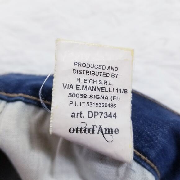 Ottod'Ame Jeans Low Rise Skinny Blue Denim - Picture 12 of 12